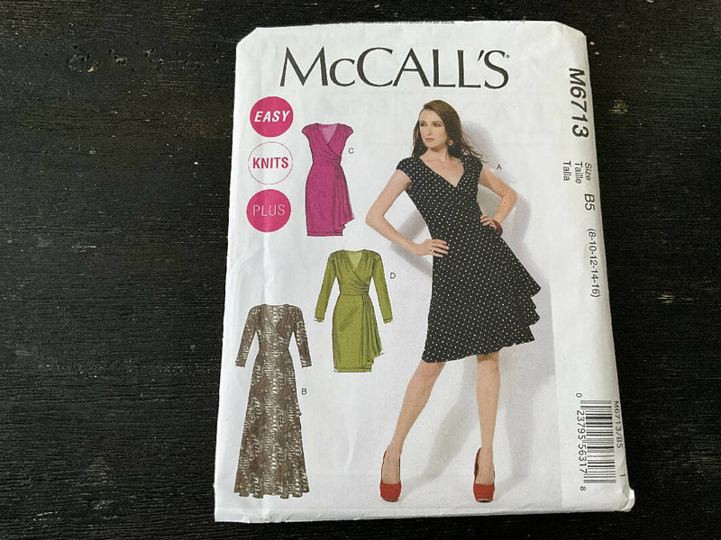 McCall’s M6713 - Dress Pattern, Unopened, US sizes 8-16