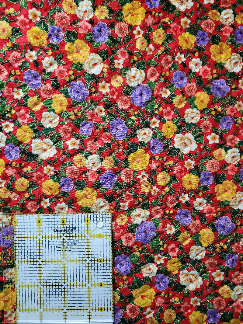 Quilted fabric, double-sided 1 yd x 44" wide