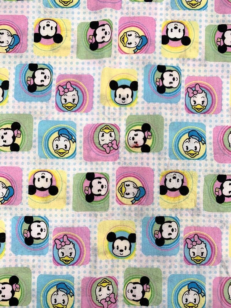 Disney Spring Industries Baby Mickey Minnie Mouse Daisy Donald Duck Chibi Fabric