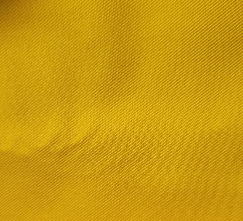 Yellow Chino Twill Woven Fabric just under a yd 60" wide