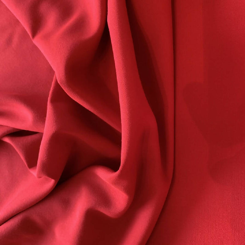 Red Wool Gabardine - Yardage