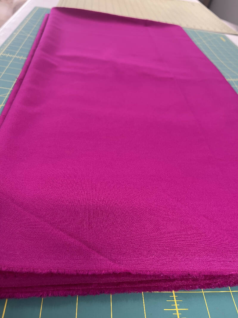 Fuchsia Pink Suiting 3 yds 58”