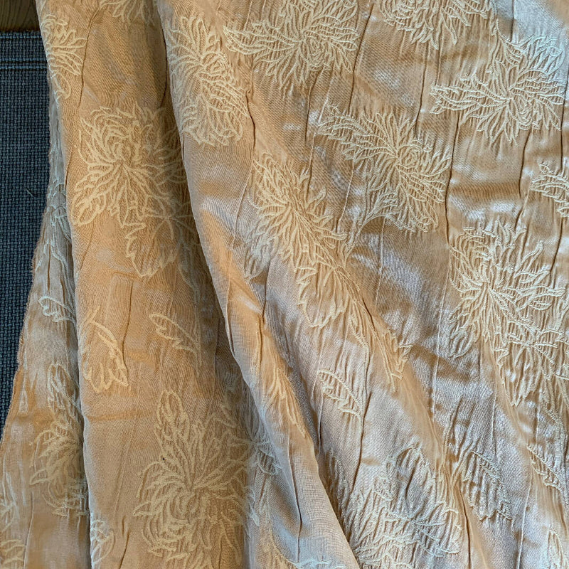 Tan and Cream French Cotton and Viscose - Yardage