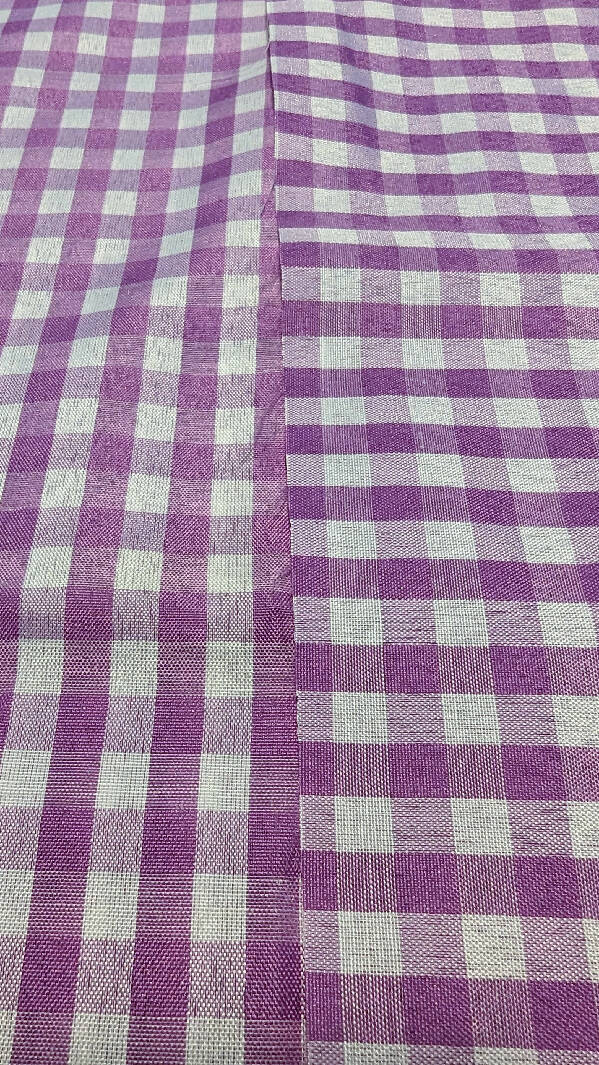Vintage Lilac/White Polyester Woven Fabric 44"W - 3 yds