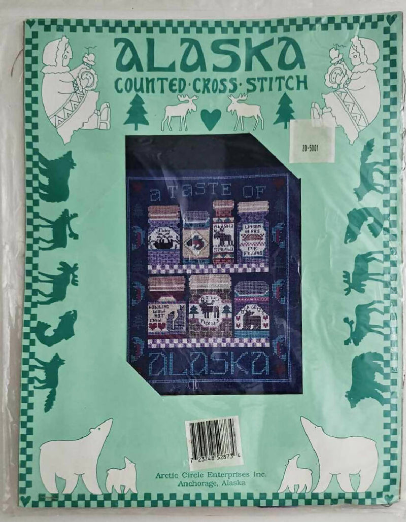 Alaska Counted Cross Stitch Kit "A Taste of Alaska" New Sealed NOS 8" x 10"