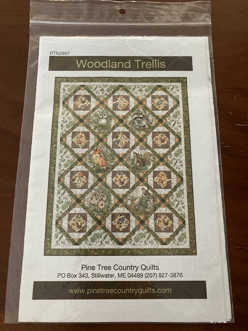 Woodland Trellis Pine Tree Country Quilts