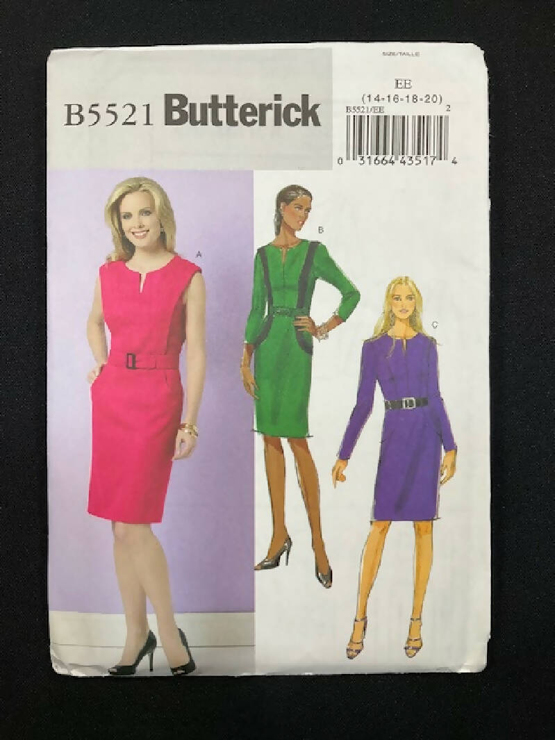 Butterick 5521 Pattern Size 14-20