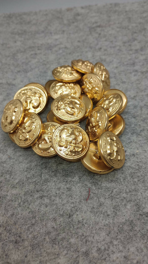 Lot of 11 Gold colored Eagle Buttons