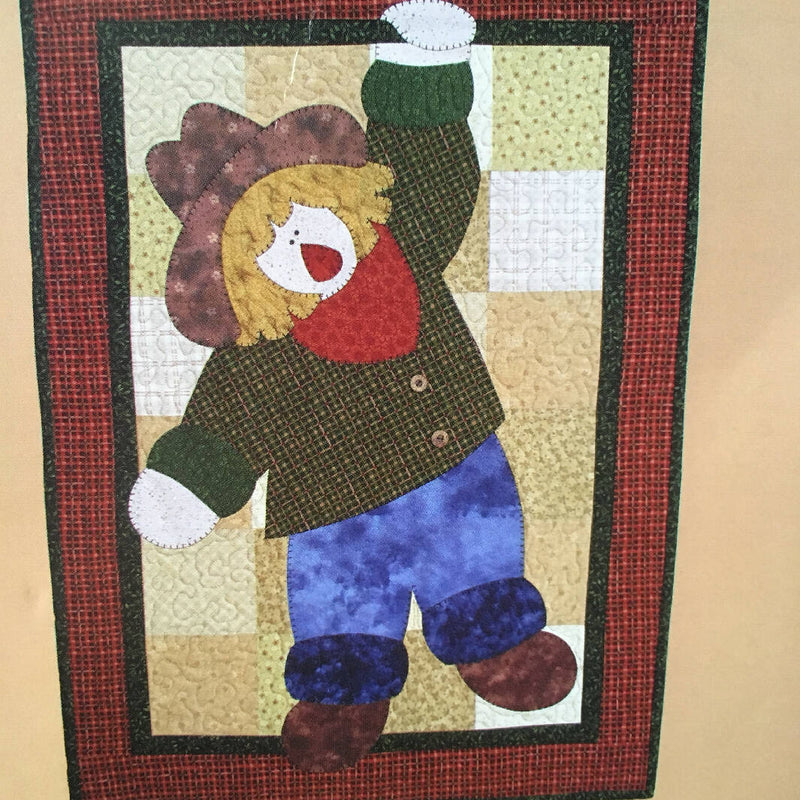 PATTERN HANGING SCARECROW 028 Applique Quilted Wall Hanging