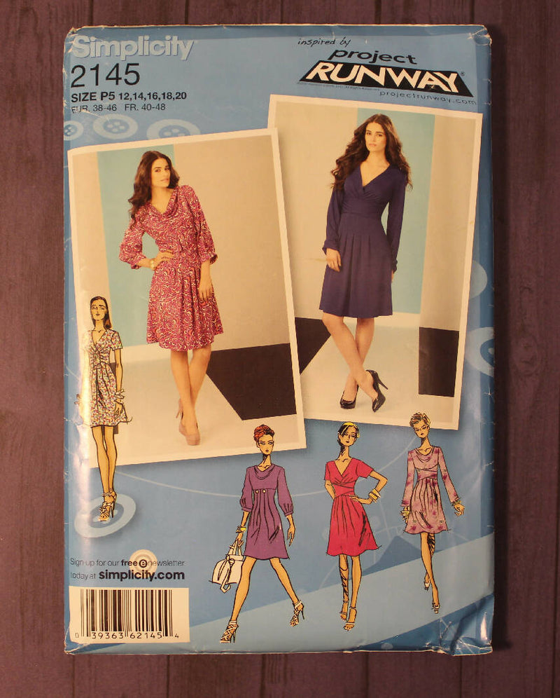 Simplicity 2145 Misses Dress with Variations, Project Runway