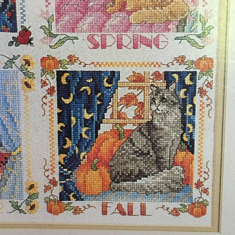 SOLD NOT AVAILABLE Counted Cross Stitch Pattern Four Seasons Cats 