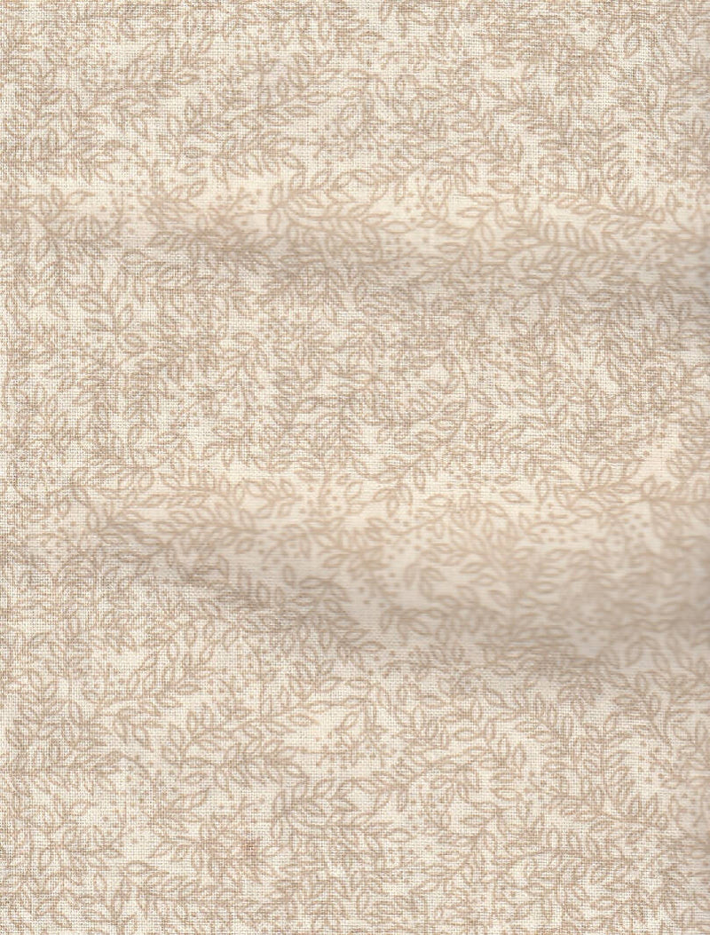 FABRIC Vines on Cream Beige Tone on Tone 2 Fabrics 