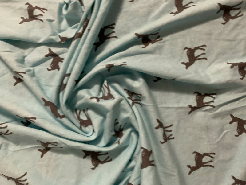 Girl Charlee Cotton Spandex Bundle - Feathers and Fawns, 1.75 yd, 62" wide