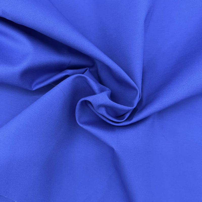 Royal Blue Stretch Organic Cotton Double Cloth - 2.5 yds