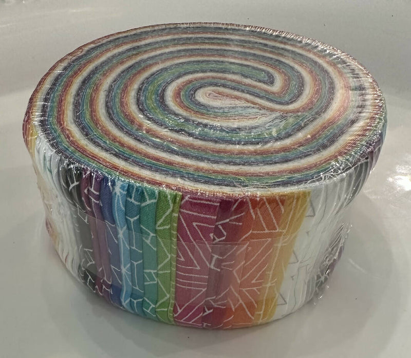 Geometric Rainbow Jelly Roll