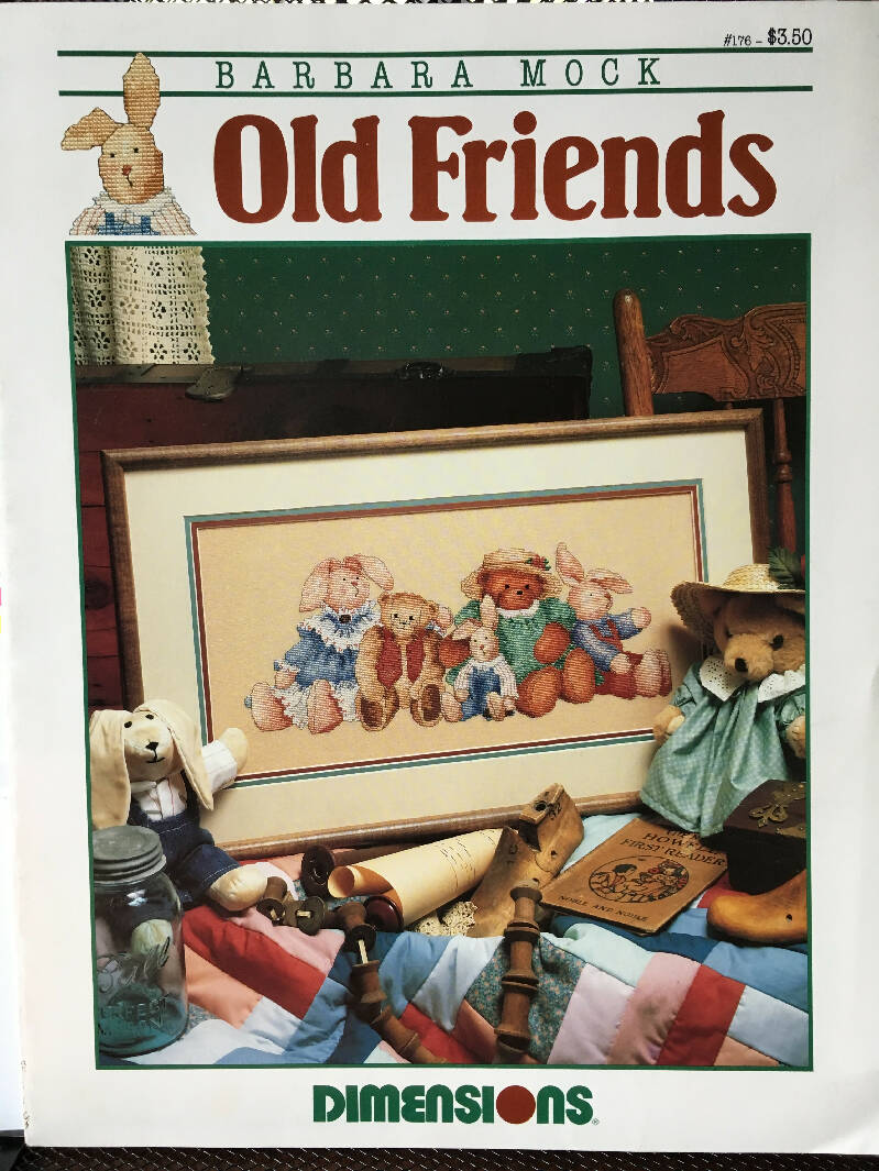Old Friends Counted Cross Stitch Leaflet 