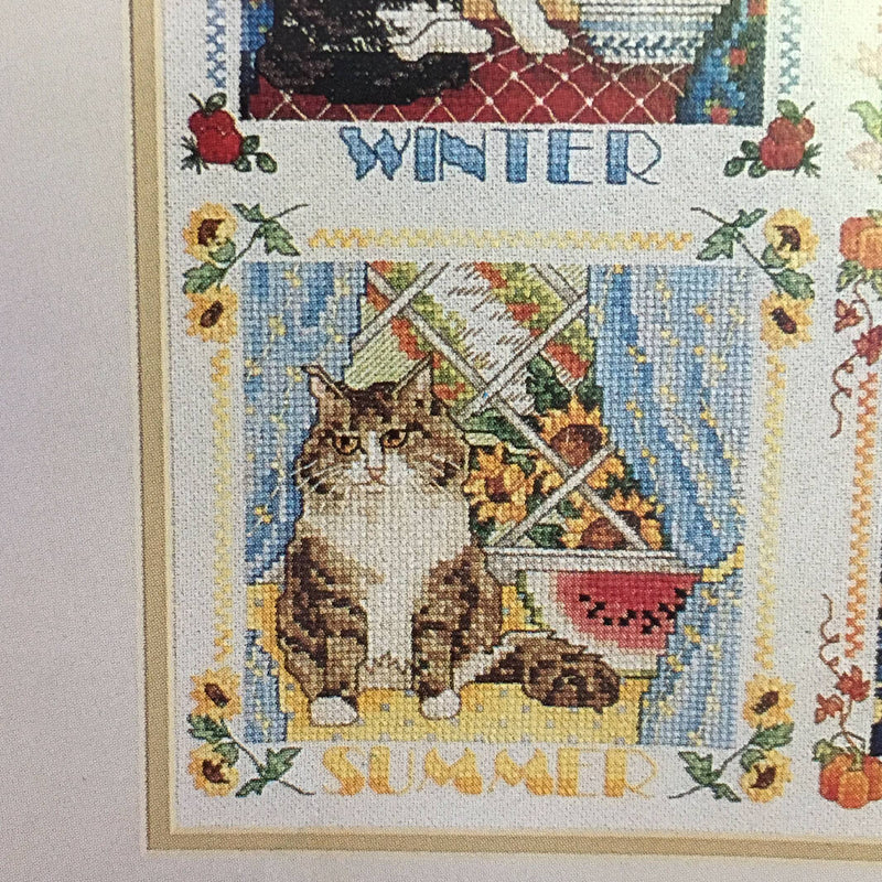 SOLD NOT AVAILABLE Counted Cross Stitch Pattern Four Seasons Cats 
