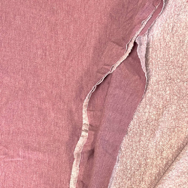 Dusty Raspberry Cotton Blend Sweatshirt Fleece - 3.25 Yds