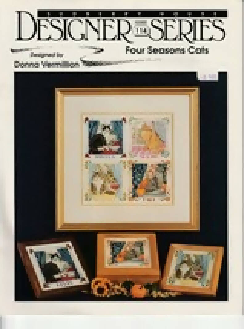 SOLD NOT AVAILABLE Counted Cross Stitch Pattern Four Seasons Cats 