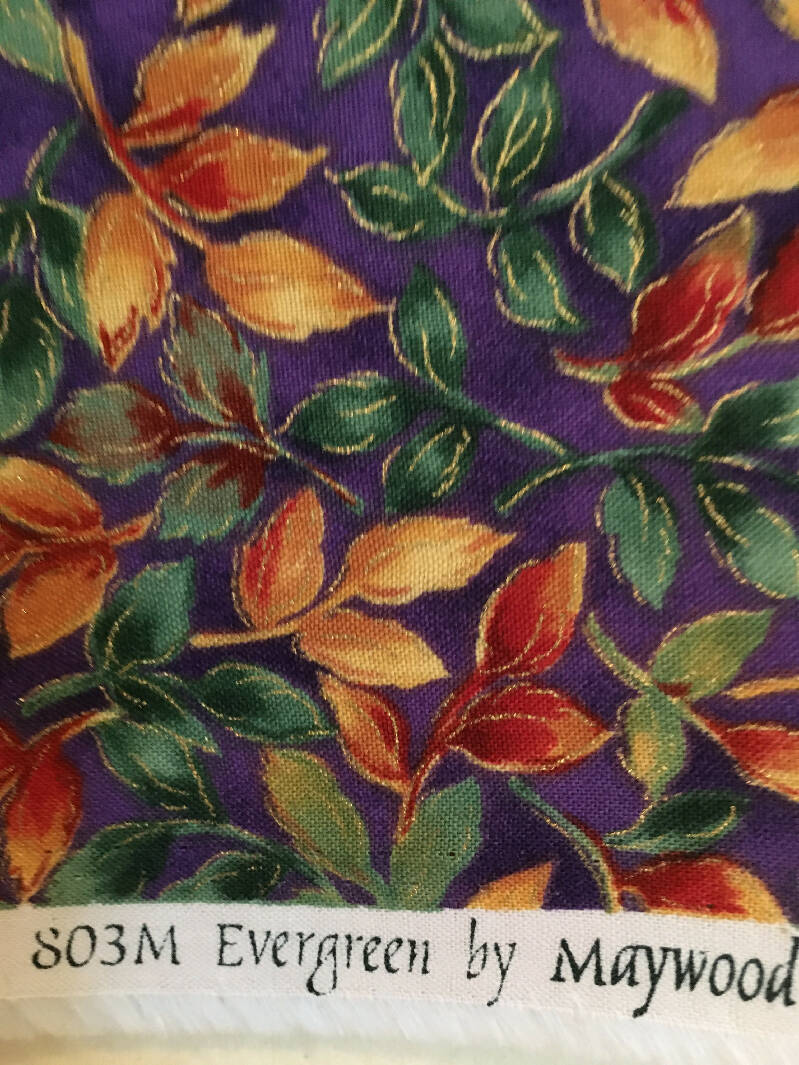 FABRIC Purple Flora/Fauna Bundle 5 Fabrics 4.17 Yards