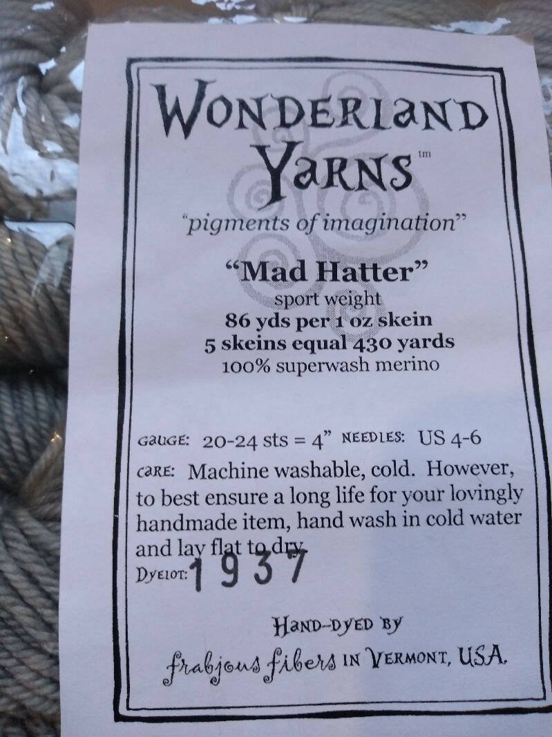 Wonderland Yarns Mad Hatter mini skein set