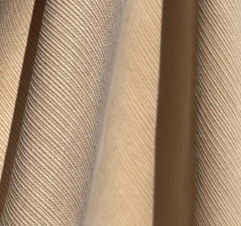 Buttery Beige Corded Tencel Suede Woven (yardage)