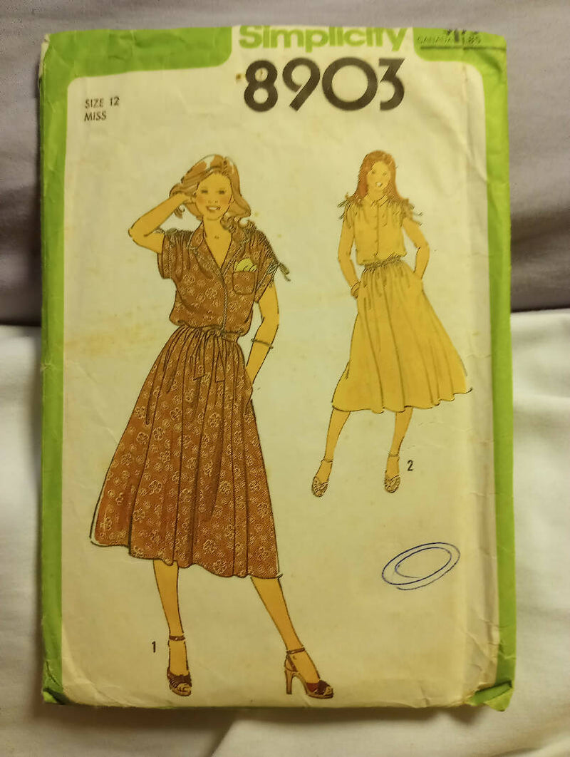 Simplicity 8903 dress 1970&