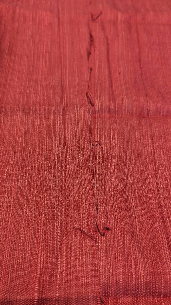Rose Pink Raw Silk Woven Fabric 55"W - 1 yd
