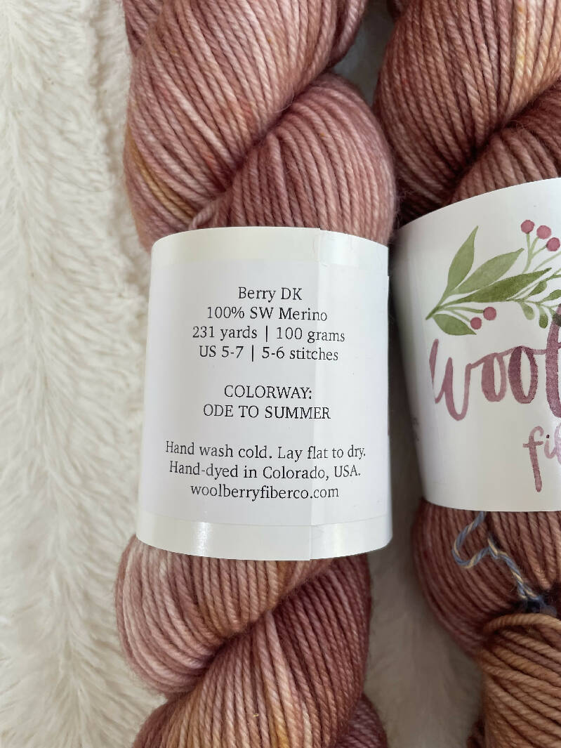 Woolberry Fiber Co. - Ode To Summer - DK