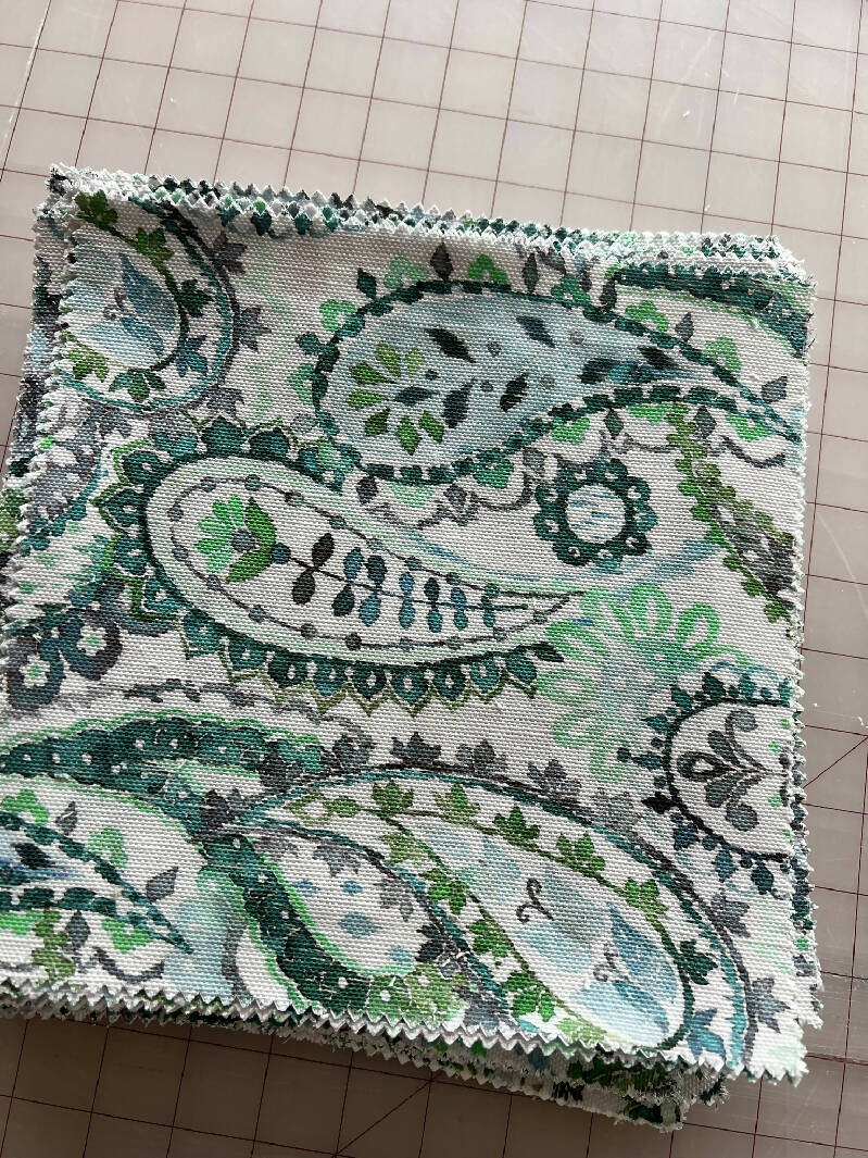 Water Color Paisley Square Bundle