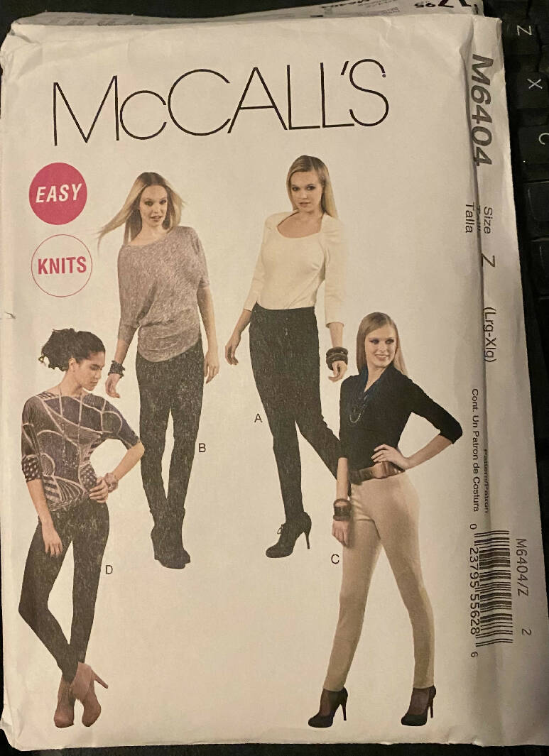 McCalls 6404 large- X-Large leggings uncut