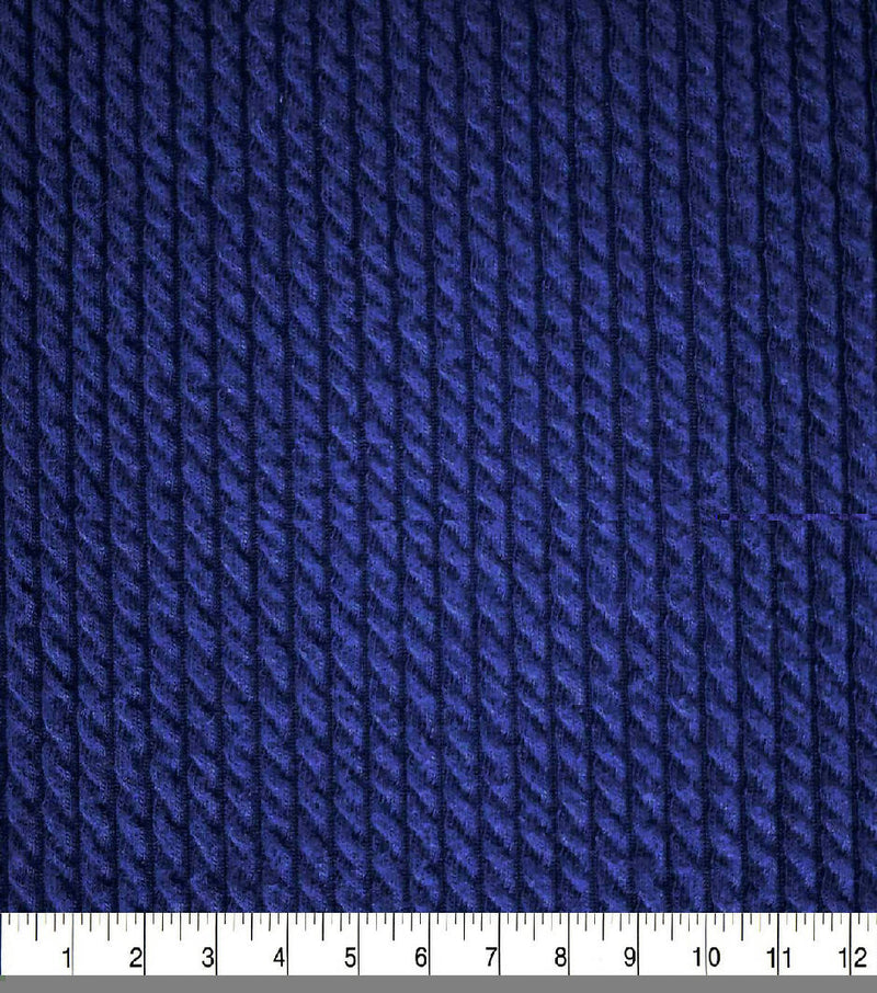 3.5 yds Blue Knit