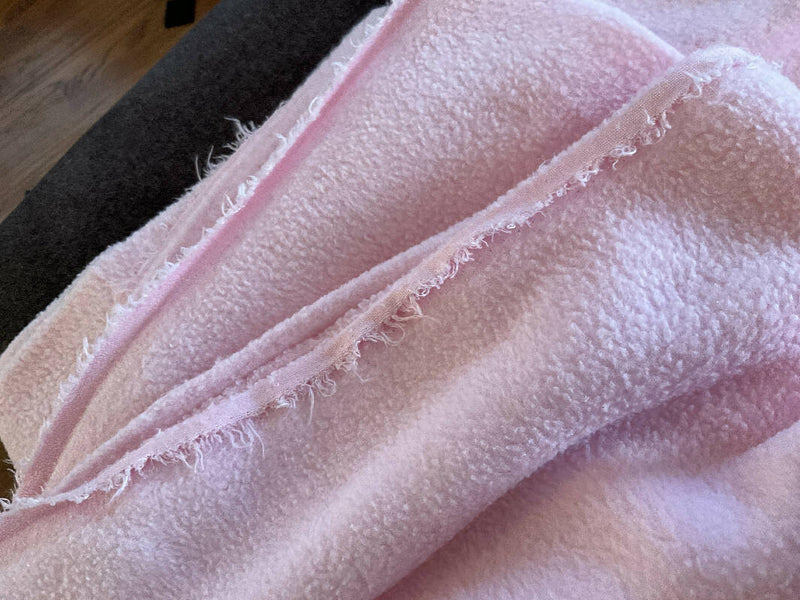 Fabric Remnant - Pink Fleece, 1.66 yards