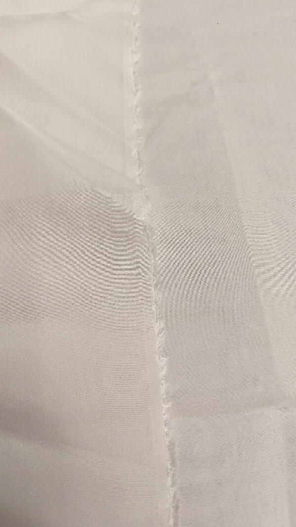 Ivory Silk Chiffon Woven Fabric 45"W - 2 1/4 yds+