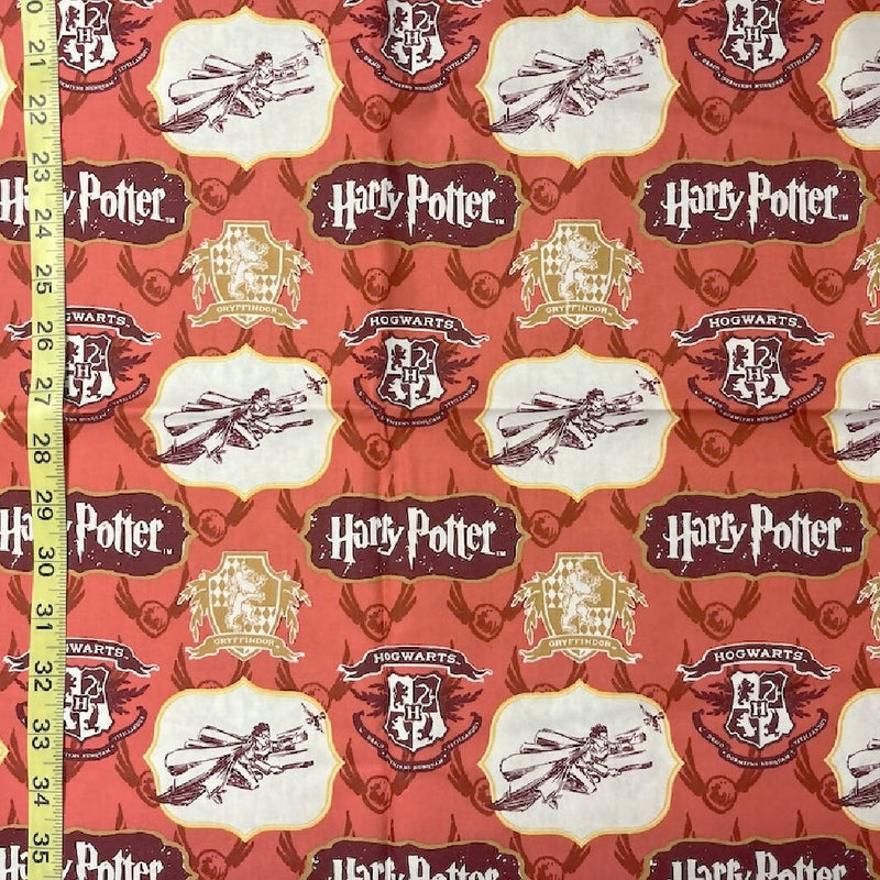 Harry Potter Griffindor Quilting Cotton - 2.25 Yds