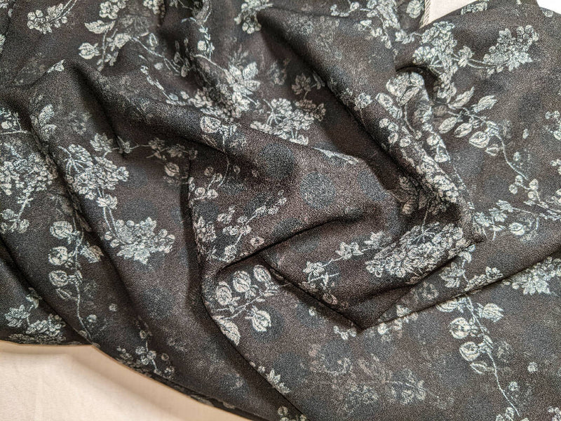 Midnight Floral Crepe - 3 yards
