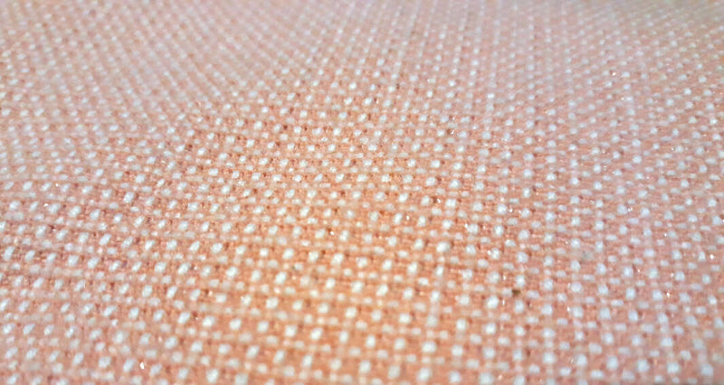 Peach Waffle Weave Suiting - 3.25 yds