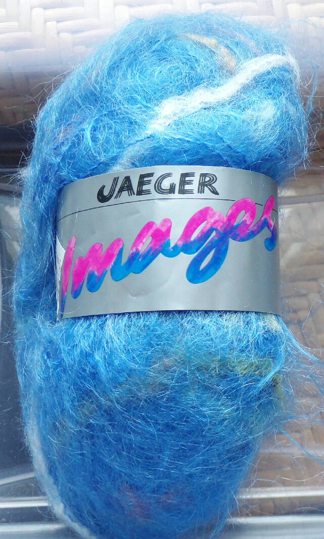 Jaeger Images, Mohair, Blue w/Jewel Tones, Vintage Lot of 3