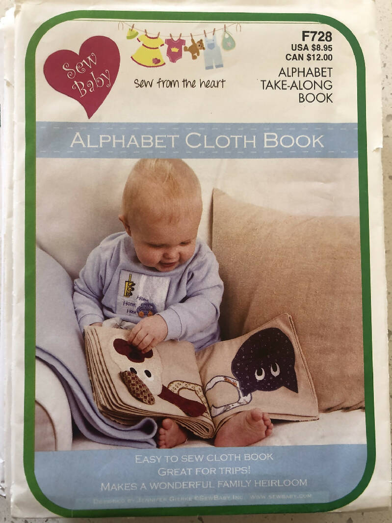 Sew Baby Pattern No. F728 - Alphabet Cloth Book