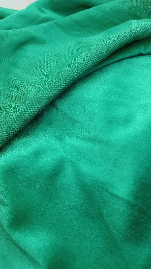 Emerald Green single sided fleece, 1 1/4 yds