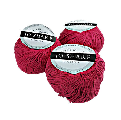Jo Sharp Yarn Soho Summer DK Cotton Blush 50g Balls 109 Yards 3 Skeins