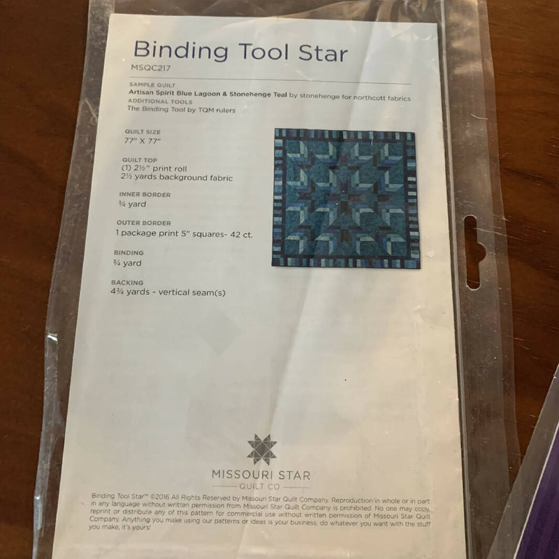 Binding Tool Star Missouri Star Quilt Co Quilting Pattern