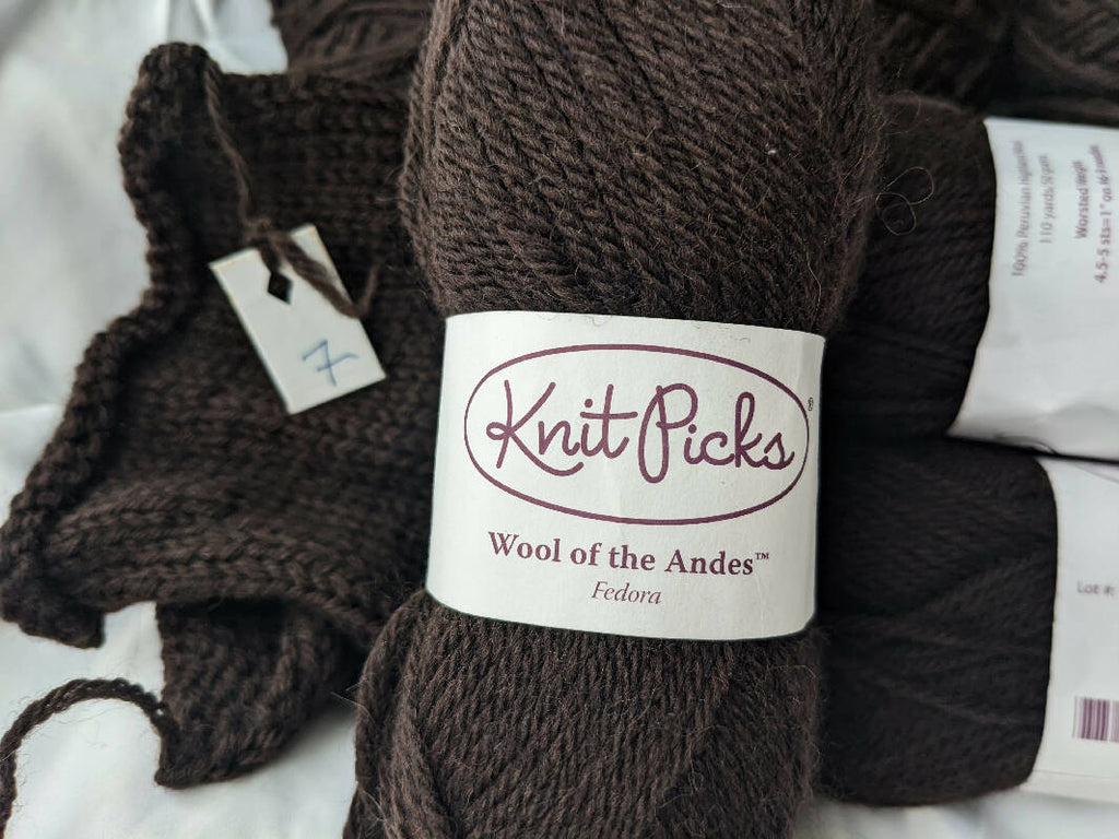 Knit Picks Wool of The Andes Worsted Weight 100% Wool Yarn Black