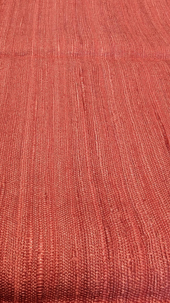 Rose Pink Raw Silk Woven Fabric 55"W - 1 yd