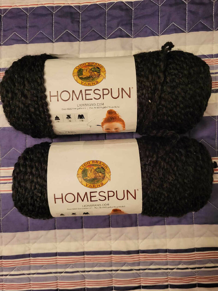 Lion Brand Homespun Black 185 Yards - Lot of 2 – Destashify