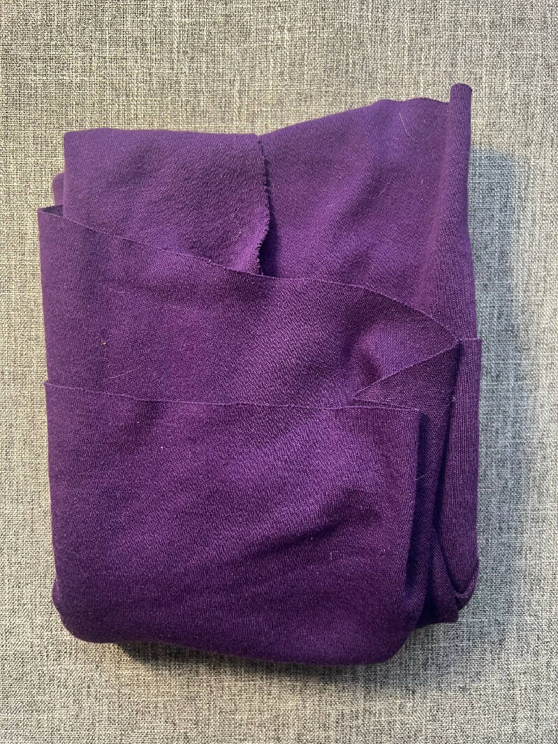 Royal Purple Knit Fabric 28" wide by 1.5 yards