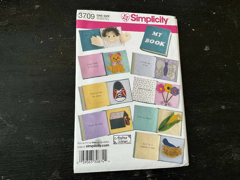 Simplicity 3709 - Quiet Book/Busy Book Pattern, Unopened