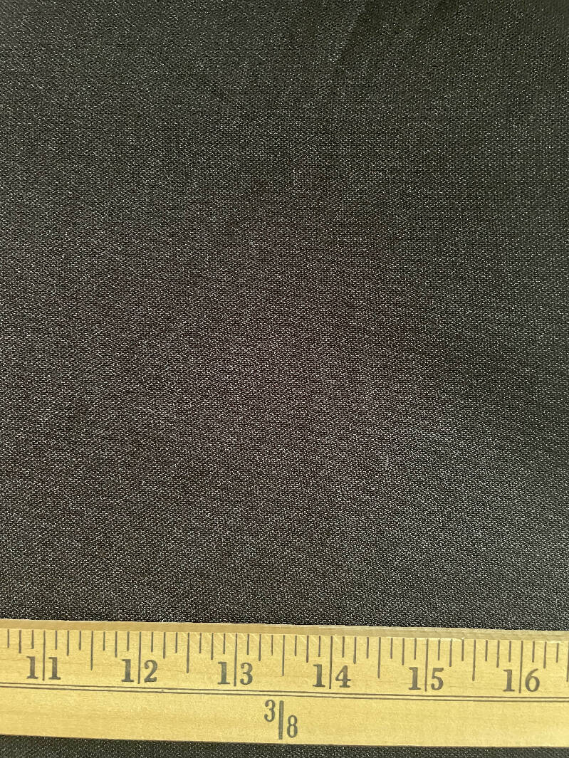 Black polyester suiting, 2.75 yds