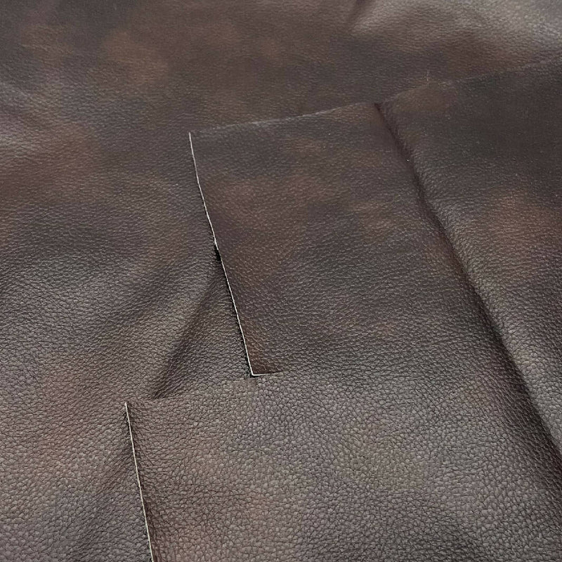 Brown Faux Leather - 1/2 Yard