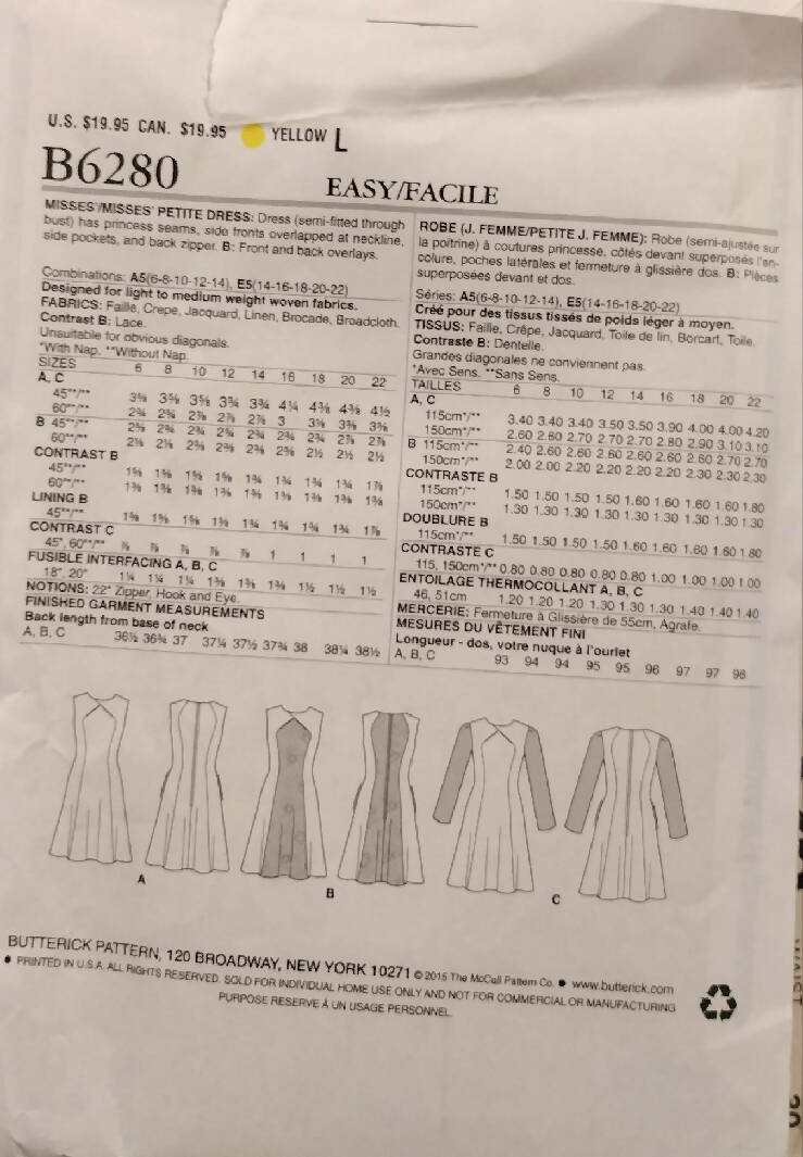 Vintage 1986 Simplicity Sewing Pattern 7451 Size 16 Misses Easy-to-Sew Unlined Jacket & Flared Pull-on Skirt Uncut